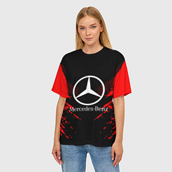 Футболка оверсайз женская Mercedes-Benz: Red Anger, цвет: 3D-принт — фото 2