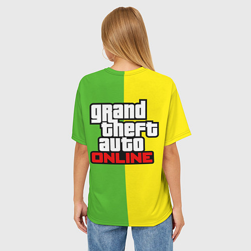 Женская футболка оверсайз GTA V: Online Racer / 3D-принт – фото 4