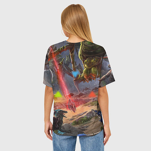 Женская футболка оверсайз ARK: Survival Evolved / 3D-принт – фото 4