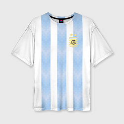 Футболка оверсайз женская Сборная Аргентины, цвет: 3D-принт