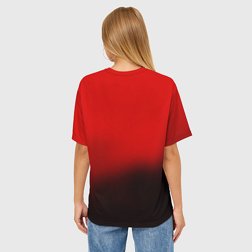 Женская футболка оверсайз Hitman: Red Agent / 3D-принт – фото 4