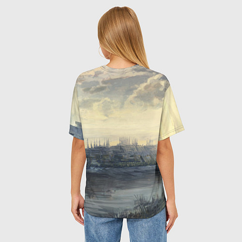 Женская футболка оверсайз The Witcher 3: Wild Hunt / 3D-принт – фото 4