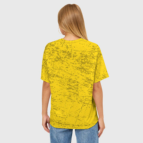 Женская футболка оверсайз 21 Pilots: Yellow Grunge / 3D-принт – фото 4