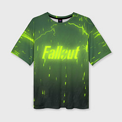 Женская футболка оверсайз Fallout: Radiation Storm