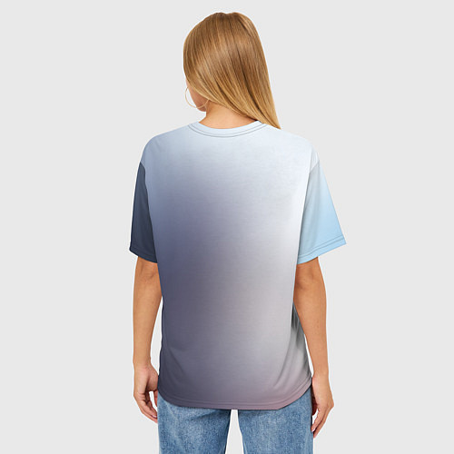 Женская футболка оверсайз Ангел кровопролития / 3D-принт – фото 4