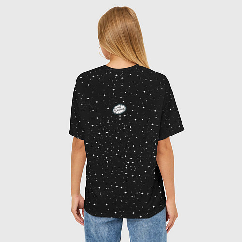 Женская футболка оверсайз Homer Spaceman / 3D-принт – фото 4
