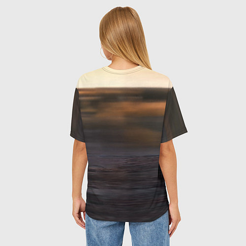 Женская футболка оверсайз Солнечный зайчик / 3D-принт – фото 4