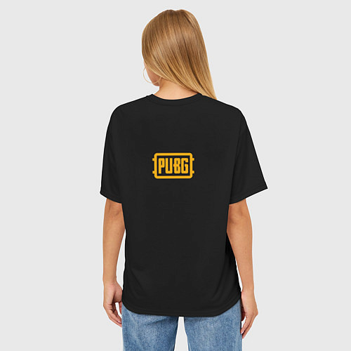 Женская футболка оверсайз PUBG: Focussed 66 / 3D-принт – фото 4