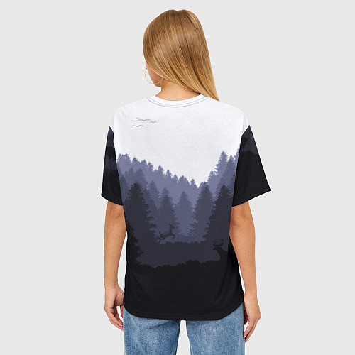 Женская футболка оверсайз Fortnite: Dark Forest / 3D-принт – фото 4