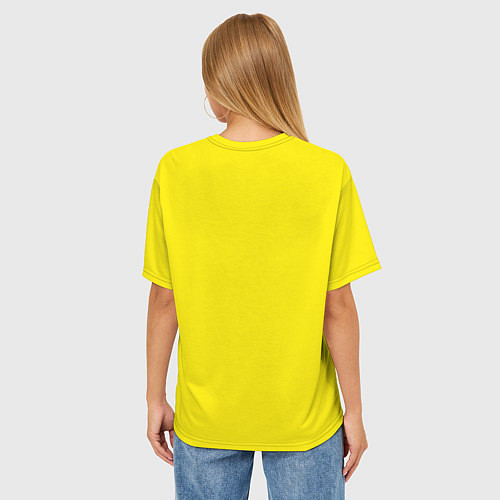 Женская футболка оверсайз Brazzers: Yellow Banana / 3D-принт – фото 4