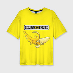 Футболка оверсайз женская Brazzers: Yellow Banana, цвет: 3D-принт