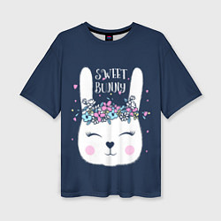 Футболка оверсайз женская Sweet Bunny, цвет: 3D-принт