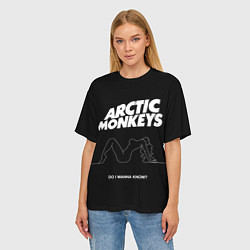 Футболка оверсайз женская Arctic Monkeys: Do i wanna know?, цвет: 3D-принт — фото 2
