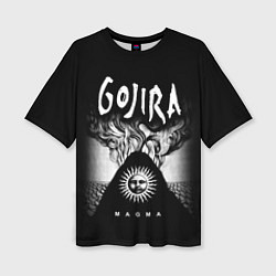 Футболка оверсайз женская Gojira: Magma, цвет: 3D-принт