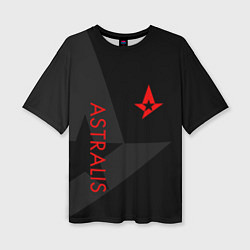 Футболка оверсайз женская Astralis: Dark Style, цвет: 3D-принт