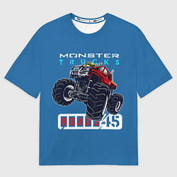 Футболка оверсайз женская Monster trucks, цвет: 3D-принт