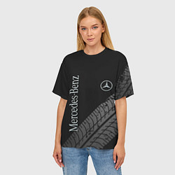 Футболка оверсайз женская Mercedes AMG: Street Style, цвет: 3D-принт — фото 2