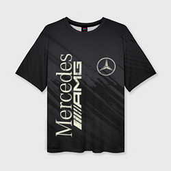 Женская футболка оверсайз Mercedes AMG: Black Edition