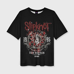 Футболка оверсайз женская Slipknot 1995, цвет: 3D-принт