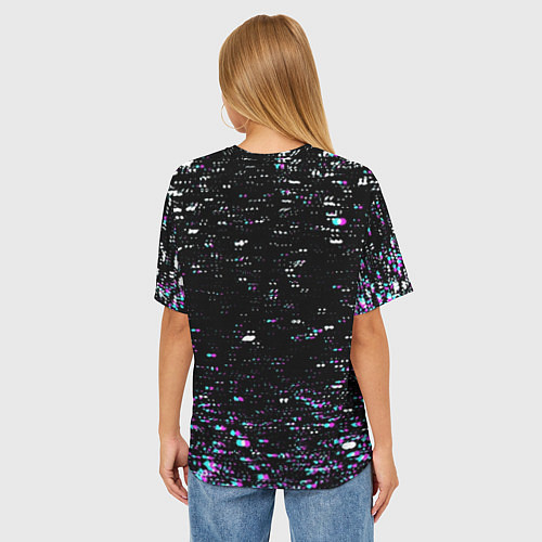 Женская футболка оверсайз ДЖИЗУС / 3D-принт – фото 4