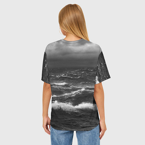Женская футболка оверсайз Bring Me The Horizon - it comes in waves / 3D-принт – фото 4