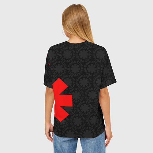 Женская футболка оверсайз RED HOT CHILI PEPPERS / 3D-принт – фото 4