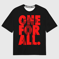 Женская футболка оверсайз Моя геройская академия