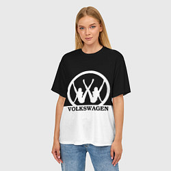 Футболка оверсайз женская Volkswagen girls, цвет: 3D-принт — фото 2