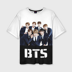 Футболка оверсайз женская BTS постер, цвет: 3D-принт