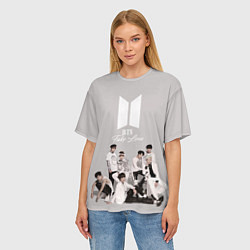 Футболка оверсайз женская BTS - Take love, цвет: 3D-принт — фото 2