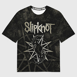 Футболка оверсайз женская Slipknot goat, цвет: 3D-принт