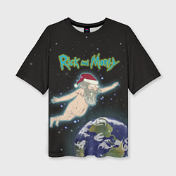 Женская футболка оверсайз Rick and Morty