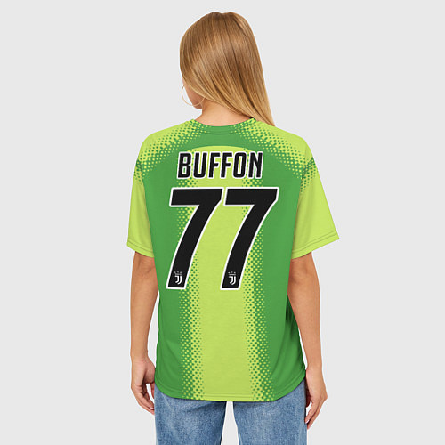 Женская футболка оверсайз Buffon Palace away 19-20 / 3D-принт – фото 4