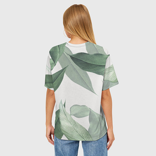 Женская футболка оверсайз Из тропиков / 3D-принт – фото 4
