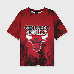 Футболка оверсайз женская CHICAGO BULLS, цвет: 3D-принт