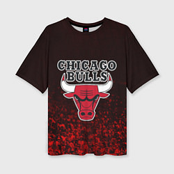 Женская футболка оверсайз CHICAGO BULLS