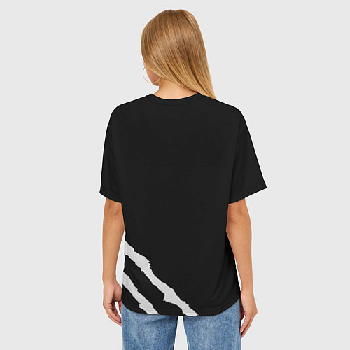 Женская футболка оверсайз XXXTENTACION SKINS / 3D-принт – фото 4