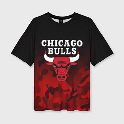 Женская футболка оверсайз CHICAGO BULLS