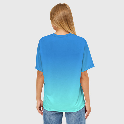 Женская футболка оверсайз Фигурное катание / 3D-принт – фото 4