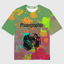 Женская футболка оверсайз Фотограф