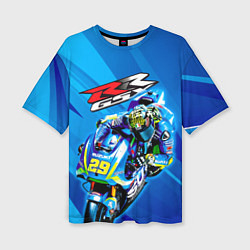 Женская футболка оверсайз Suzuki MotoGP