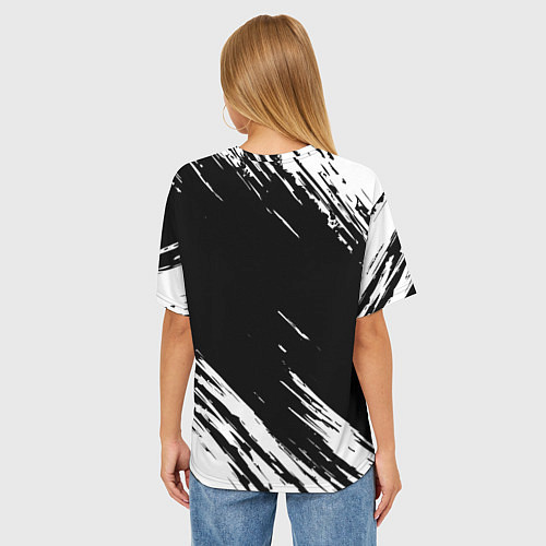Женская футболка оверсайз ЕГОР КРИД / 3D-принт – фото 4