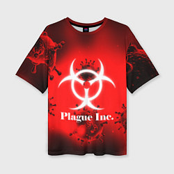 Женская футболка оверсайз PLAGUE INC