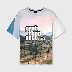 Женская футболка оверсайз Grand Theft Auto 5