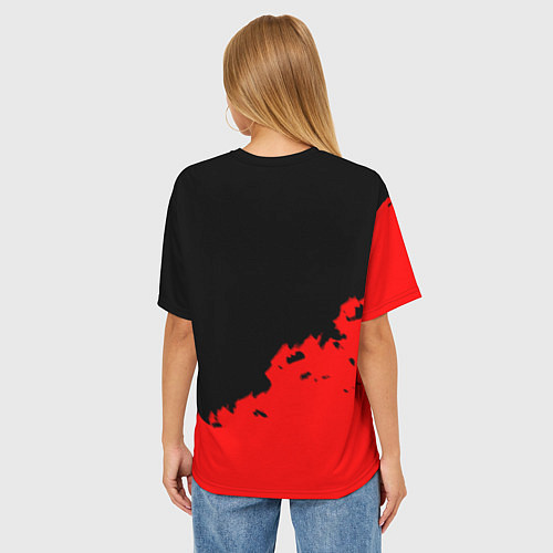 Женская футболка оверсайз UMBRELLA CORP / 3D-принт – фото 4