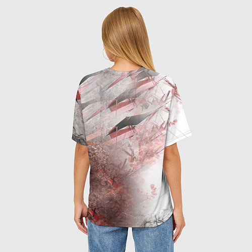 Женская футболка оверсайз ASSASSINS CREED / 3D-принт – фото 4