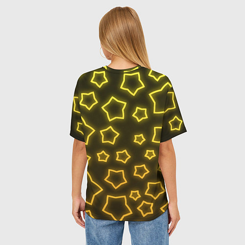 Женская футболка оверсайз Brawl Stars Sandy / 3D-принт – фото 4