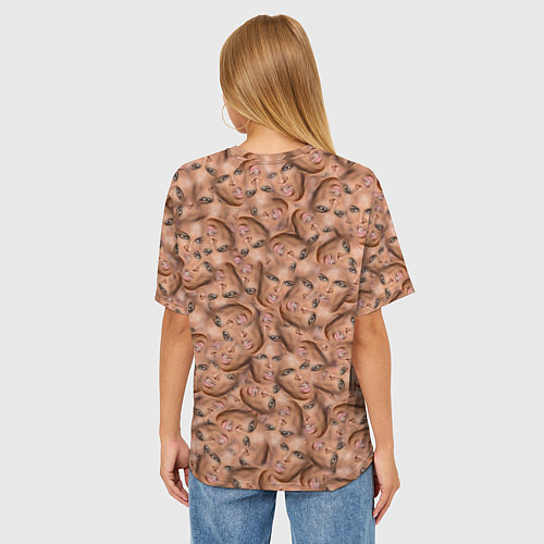 Женская футболка оверсайз Бейонсе / 3D-принт – фото 4