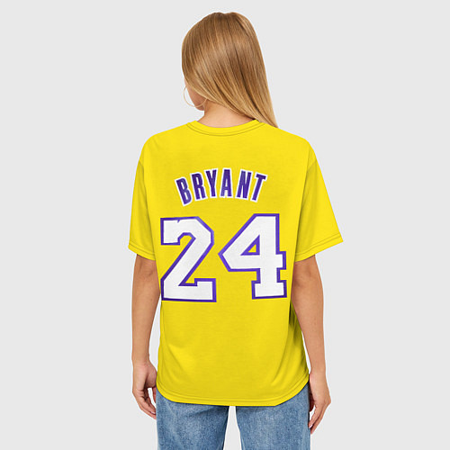 Женская футболка оверсайз Kobe Bryant 24 / 3D-принт – фото 4