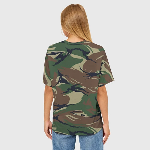 Женская футболка оверсайз Войска связи / 3D-принт – фото 4